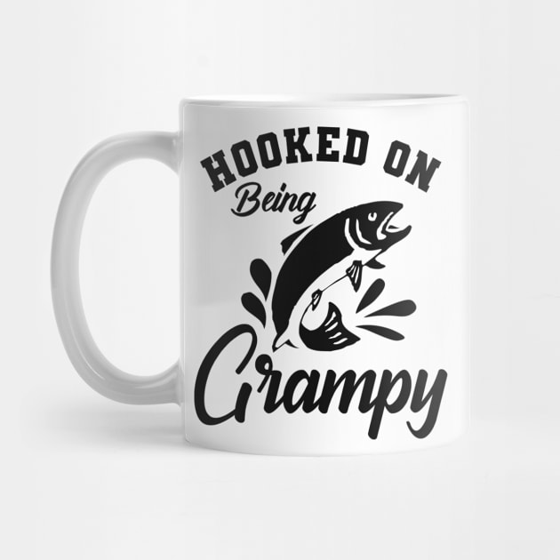 Fishing grandpa - Hooked on being grampy by KC Happy Shop